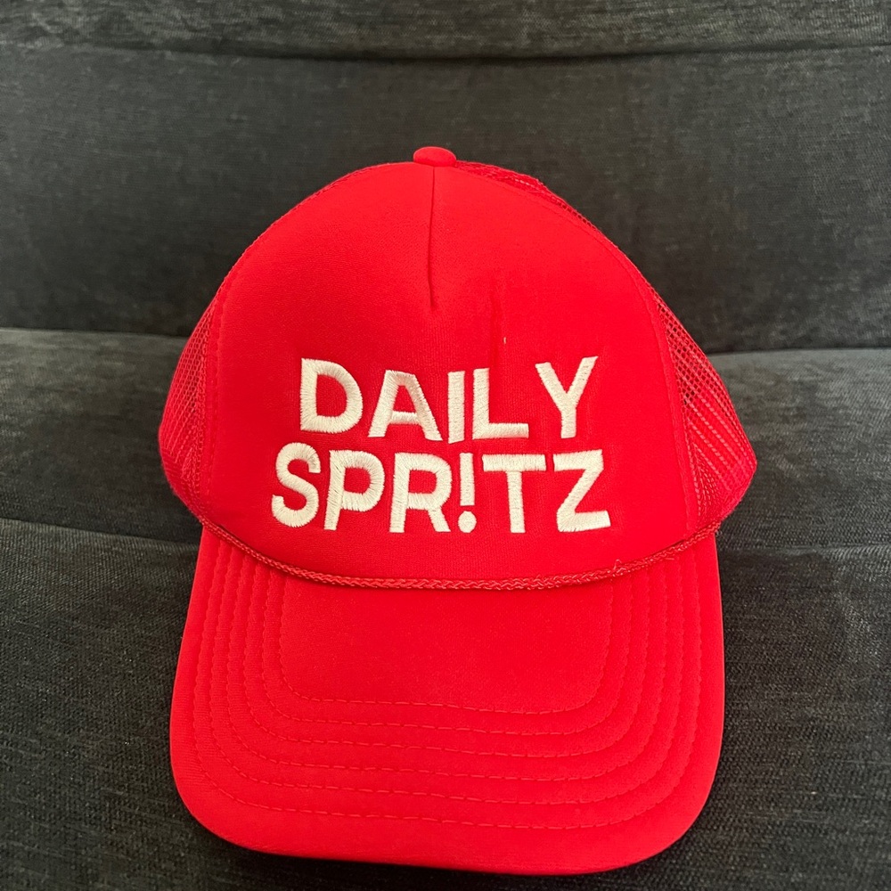 Daily Drills Spritz Red Trucker Hat